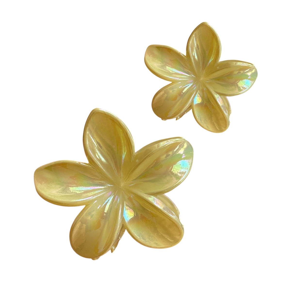 Clip grande para el cabello flor (se envía en colores surtidos)