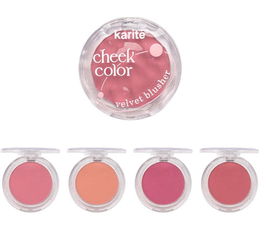 Rubor tipo velvet cheek color Karité (Se envía surtidos)